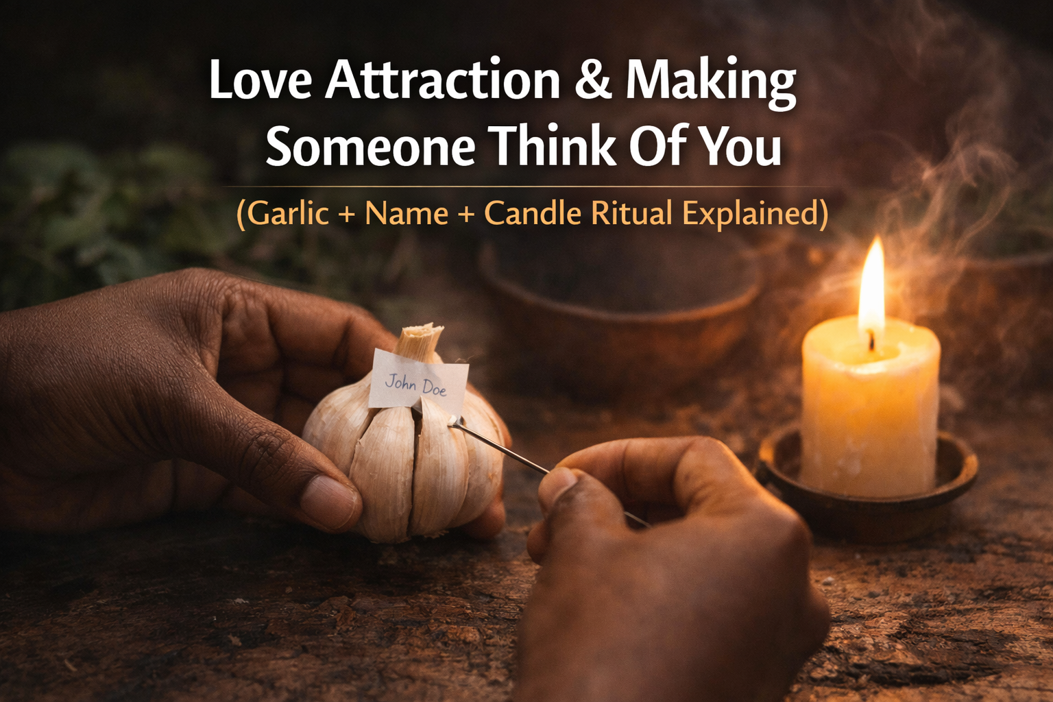 Love Attraction & Making Someone Think of You: The 7-Day Garlic + Name ...