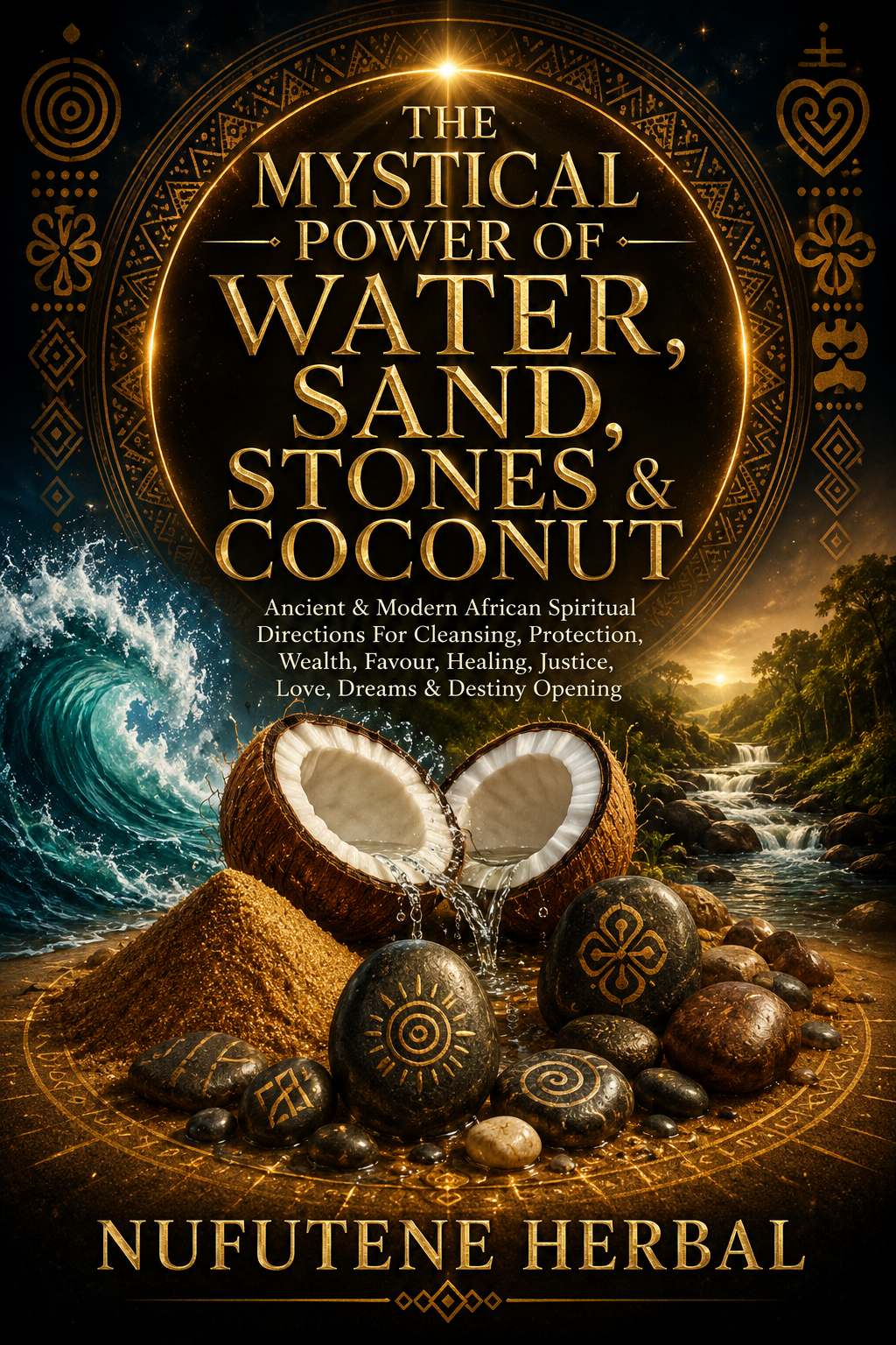 THE MYSTICAL POWER OF WATER, SAND, STONES & COCONUT Ancient & Modern African Spiritual Directions For Cleansing, Protection, Wealth, Favour, Healing, Justice, Love, Dreams & Destiny Opening